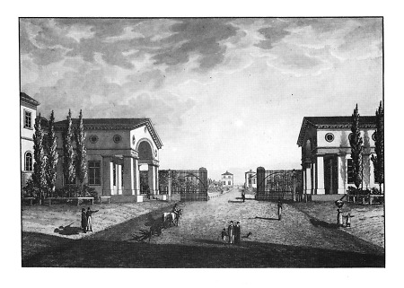 Ansicht des Hanauer Tors, 1. Hälfte 19. Jahrhundert
