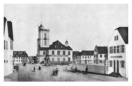 Ansicht des Burginneren, um 1840