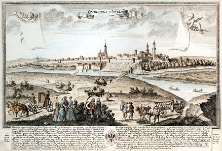 Burg und Stadt Friedberg von Nordosten, Anfang 18. Jahrhundert