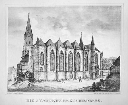 Ansicht der Stadtkirche, 1838/1840