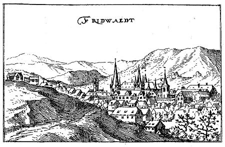Ansicht von Friedewald, 1605
