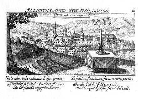 Ansicht von Friedewald, 1628