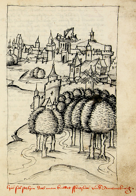 Ansicht von Fritzlar und Amöneburg, um 1500