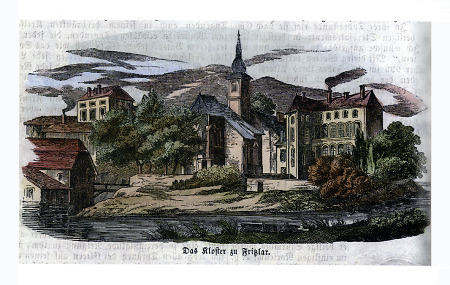 Ansicht des Ursulinenklosters, um 1800