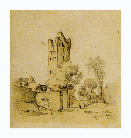 Ansicht des Grauen Turms, 1846