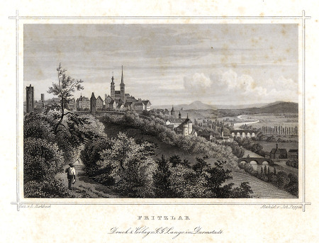 Ansicht Fritzlars von Westen, 1850