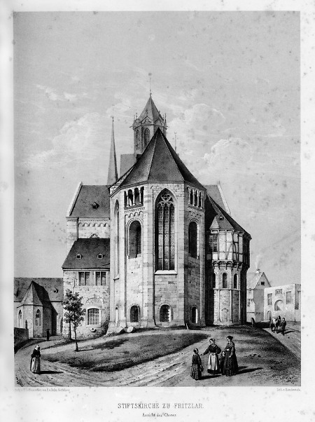 Choransicht der Stiftskirche zu Fritzlar, 1864