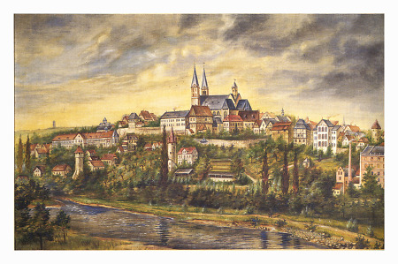 Fritzlar von Süden mit neuer Steinmühle, um 1900