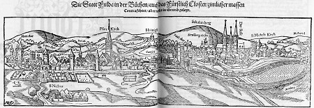 Ansicht von Fulda von Osten, 1588