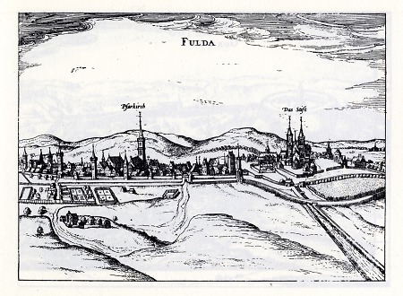 Ansicht von Fulda, 1619