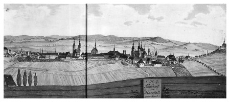 Ansicht Fuldas von Osten, 1813
