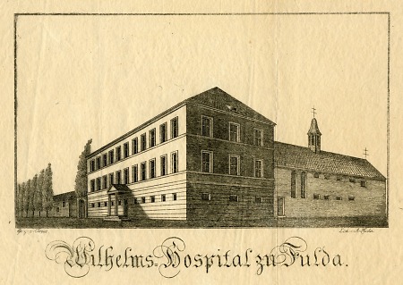 Ansicht des Wilhelms-Hospitals zu Fulda, 1825/1835