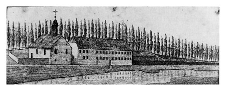 Ansicht des ehemaligen Katharinenhospitals, 1828