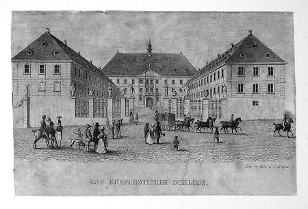 Ansicht des Kurfürstlichen Schlosses, 1840