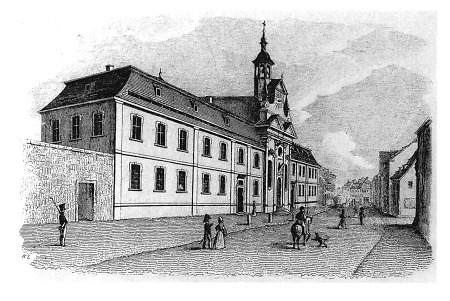 Ansicht des Hl.-Geist-Spitals, 19. Jahrhundert