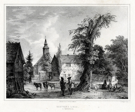 Teilansicht von Garbenheim, vor 1866