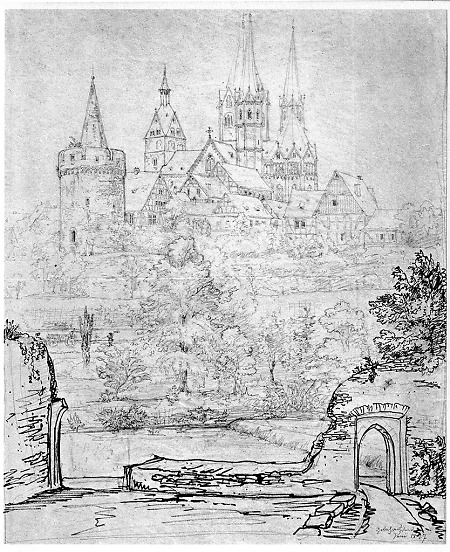 Ansicht von Gelnhausen, 1827