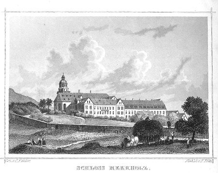 Ansicht von Schloss Meerholz, 1850
