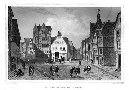 Ansicht des Marktplatzes, 1849