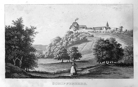 Ansicht des Schiffenbergs nahe Gießen, 1853