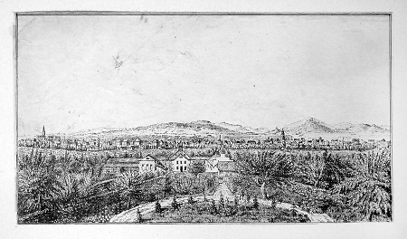 Ansicht von Gießen, 19. Jahrhundert