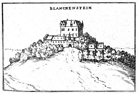 Ansicht der Burg Blankenstein, 1605