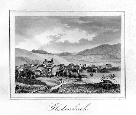 Ansicht von Gladenbach, 1849