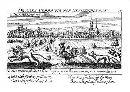 Ansicht von Dornberg, 1628
