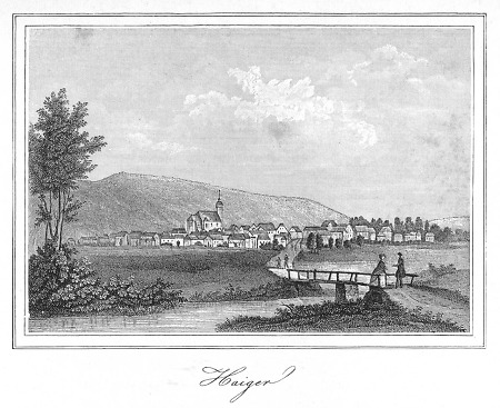 Ansicht von Haiger, 1862