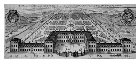 Ansicht von Schloss Philippsruhe, 1705