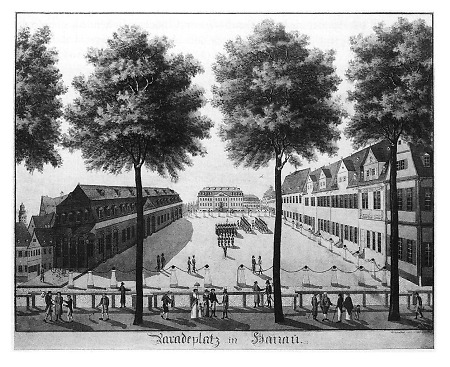 Ansicht des Paradeplatzes, nach 1800