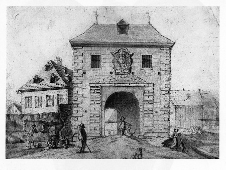 Ansicht des Mühltores, 1807