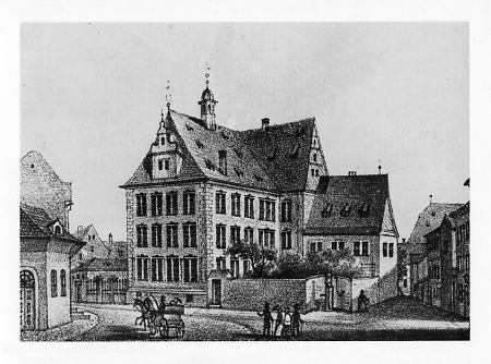 Ansicht der Hohen Landesschule von Süden, um 1870