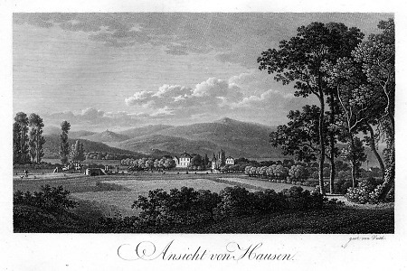 Ansicht von Hausen, 1818