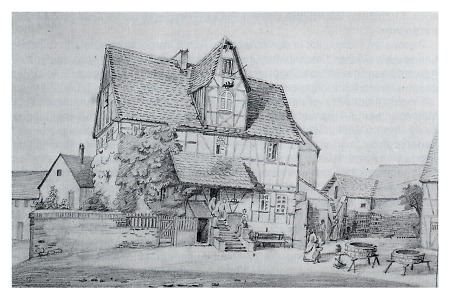 Das Braumann'sche Haus in Hausen, 1854