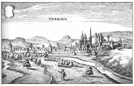 Nordansicht von Herborn, 1646