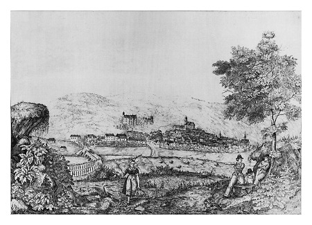 Ansicht von Herborn, um 1848