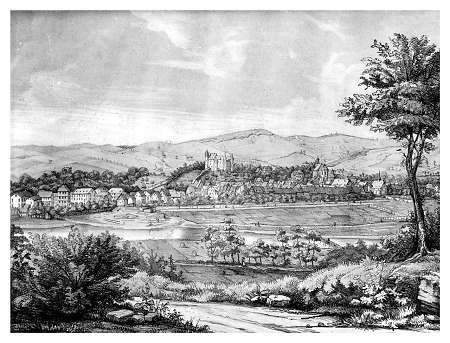 Ansicht von Herborn, 1850/1860