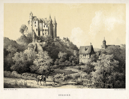 Ansicht des Herborner Schlosses, 1864