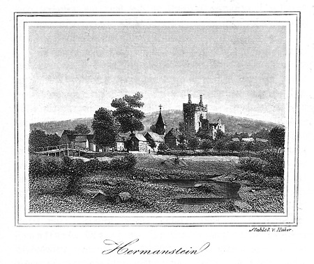 Ansicht von Hermannstein, 1849