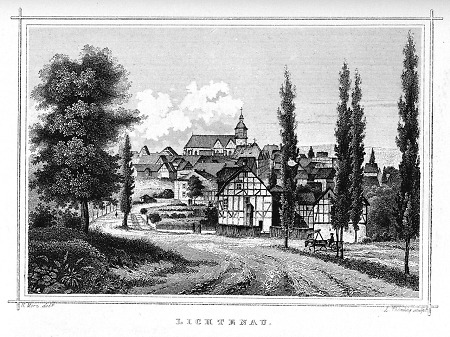 Ansicht von Hessisch Lichtenau, 1850