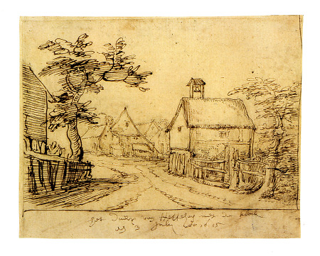 Ansicht des Backhauses mit Glocke in Hettenhain, 1615