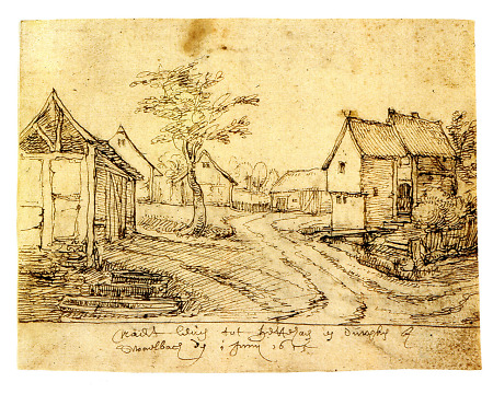 Straßenkreuzung in Hettenhain bei Schwalbach, 1615
