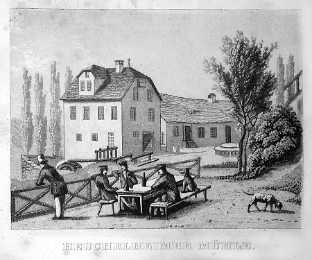 Ansicht der Heuchelheimer Mühle, 1853