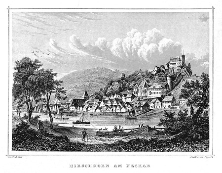Ansicht von Hirschhorn, 1849