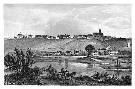 Ansicht von Hochheim, 1862