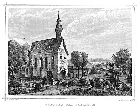 Ansicht der Kapelle bei Hofheim, 1862