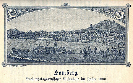 Ansicht von Homberg/Efze, 1887