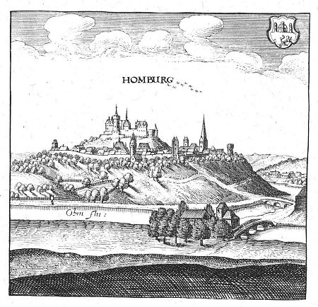 Ansicht von Homberg/Ohm, 1646