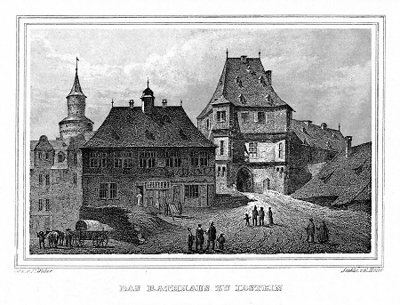 Ansicht des Idsteiner Rathauses, 1862